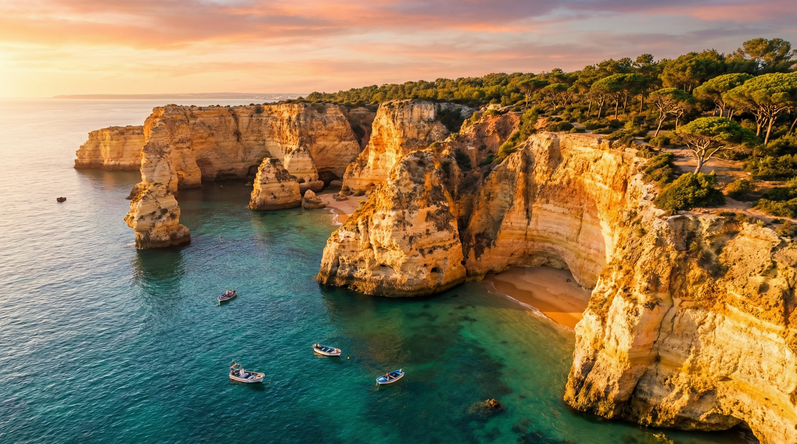 Southern Portugal Algarve Coastline